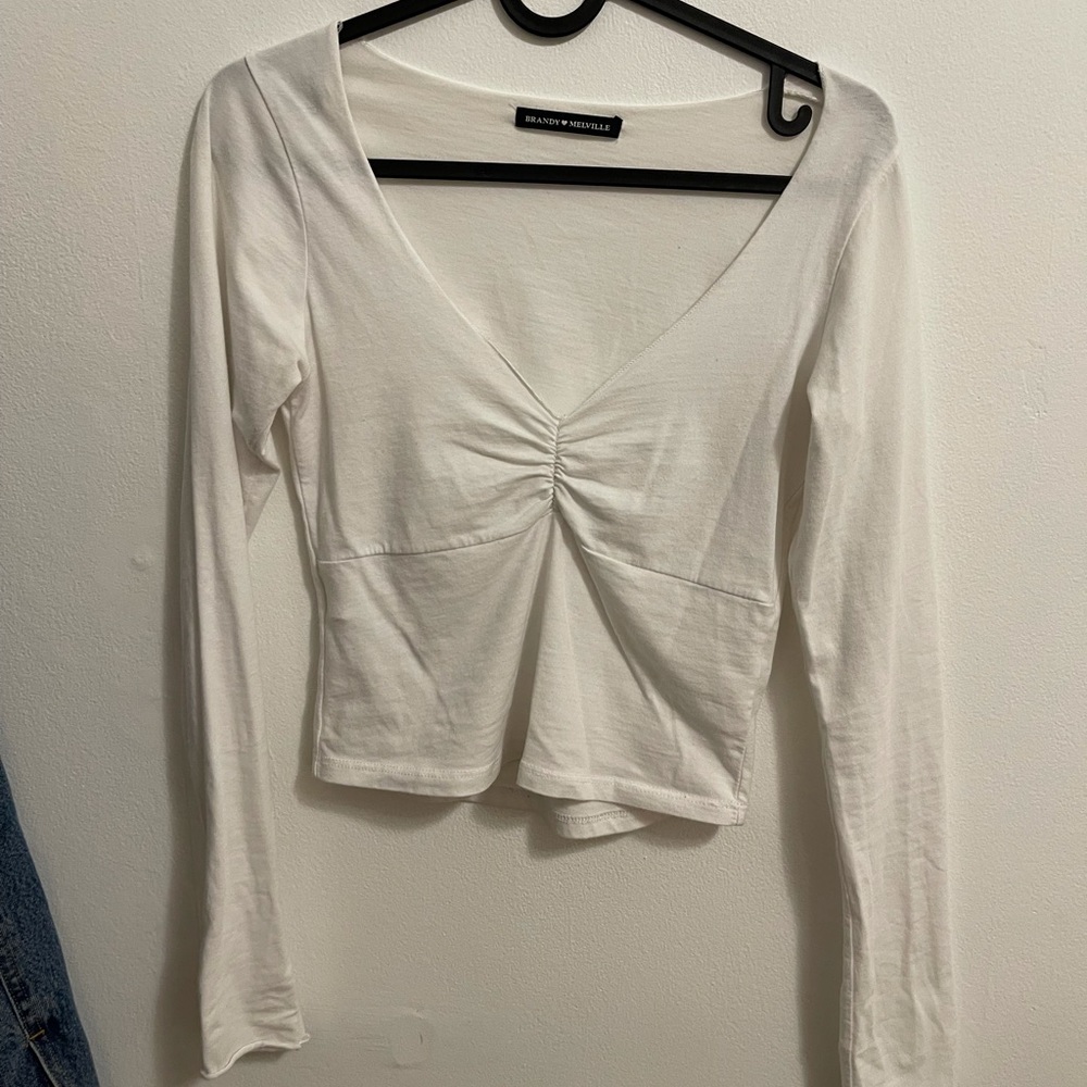 Brandy Melville white long sleeve